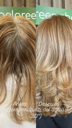 Ritual Rubio Esencial: Tinte Rubio Natural, Tinte Rubio Miel & Champú Sólido Nube Verde